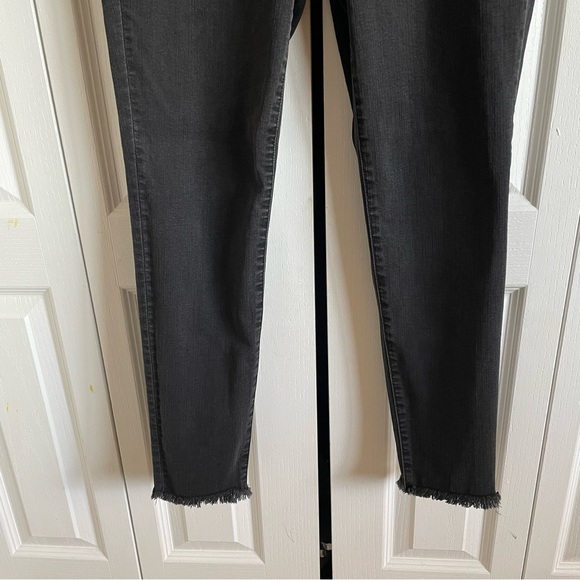 Madewell Maternity Skinny Jeans Women’s 29 Black Stonewashed Raw Hem Stretch EUC - Picture 7 of 16